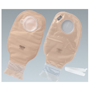 COLOSTOMY BAG (2 PIECE SYSTEM) YOUCARE 2DF - WITH FILTER - CLEAR BAG 